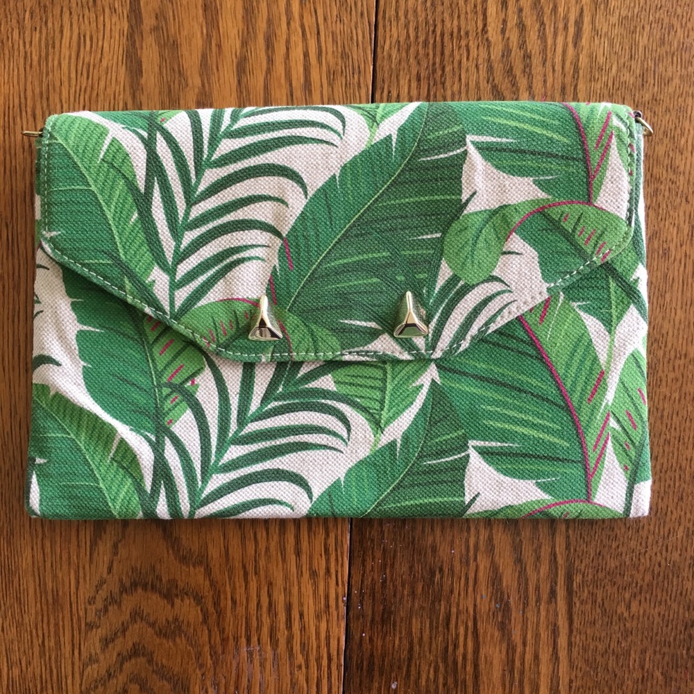 NWOT City slim w/green palms